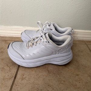 Hoka All-White Running Shoes